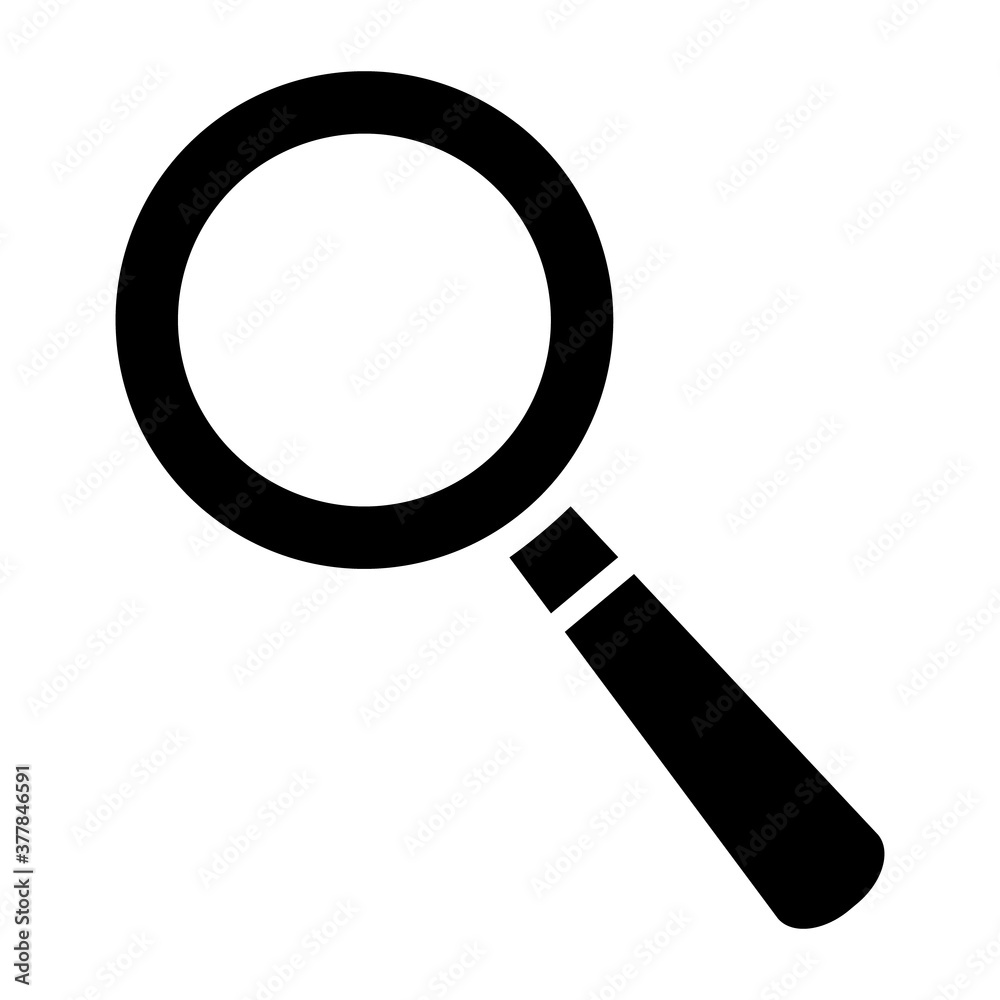 Search Icon Vector. Isolated contour black drawing. For social networks, print. Biology science Search Icon Vector. Isolated contour black drawing. For social networks, print. Biology science