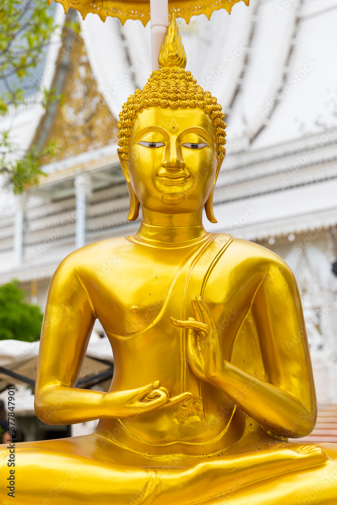 Gold painted Thai Buddha statues Gold painted Thai Buddha statues
