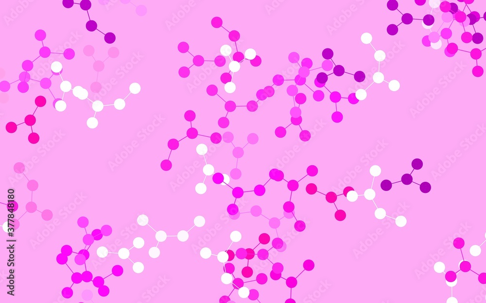 Light Pink vector template with artificial intelligence structure. Light Pink vector template with artificial intelligence structure.
