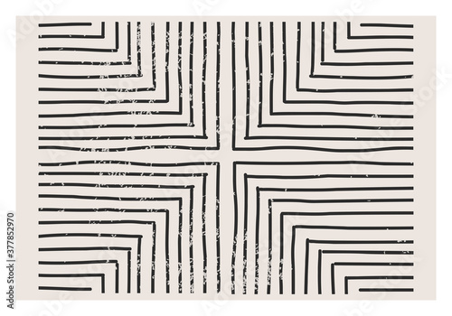 Trendy abstract aesthetic creative minimalist artistic hand drawn composition