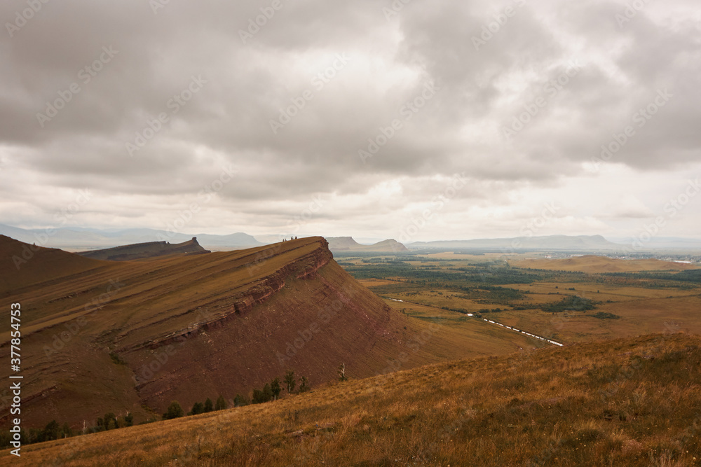 Landscape in Khakassia. Natural Park Chests