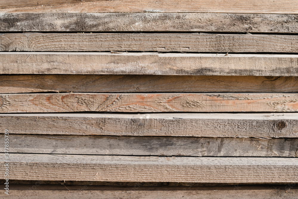 Fototapeta premium background from a pile of boards, a pile of boards