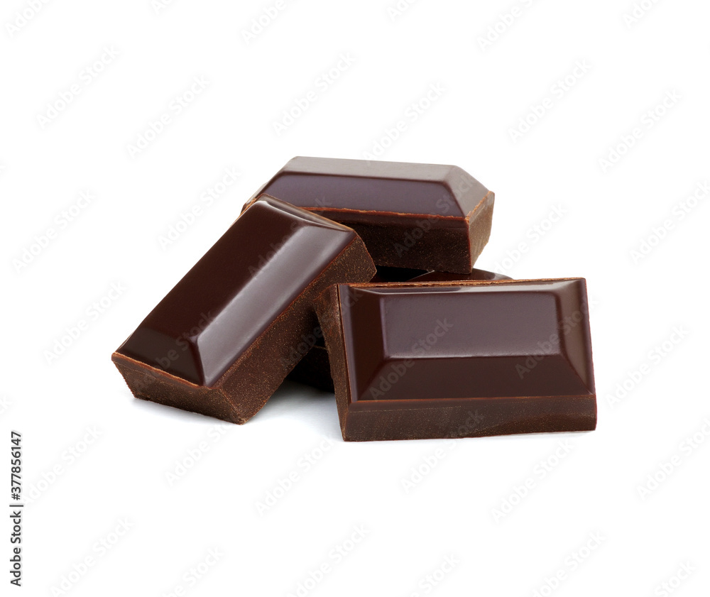 Chocolate isolated on white Chocolate isolated on white
