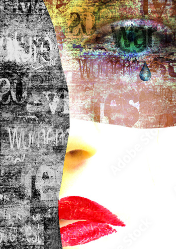 Mixed media. Contemporary w...