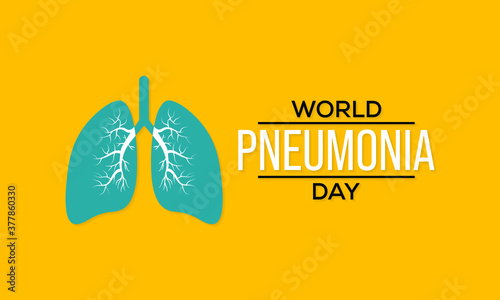 World Pneumonia Day provides an annual forum for the world to stand together and demand action in the fight against pneumonia observed each year on November 12th across the globe. Vector illustration.