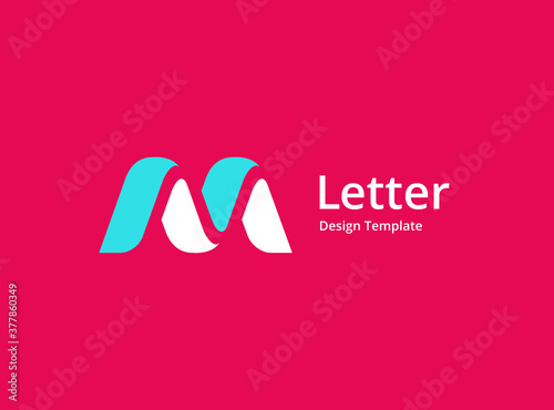 Letter M logo icon design template elements