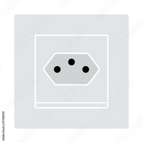 Swiss Electrical Socket Icon