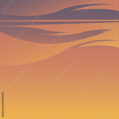 orange sky background vector design