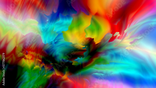 abstract colorful background with hand
