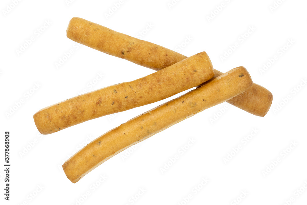 Bread sticks grissini isolated on white background. Bread sticks grissini isolated on white background.