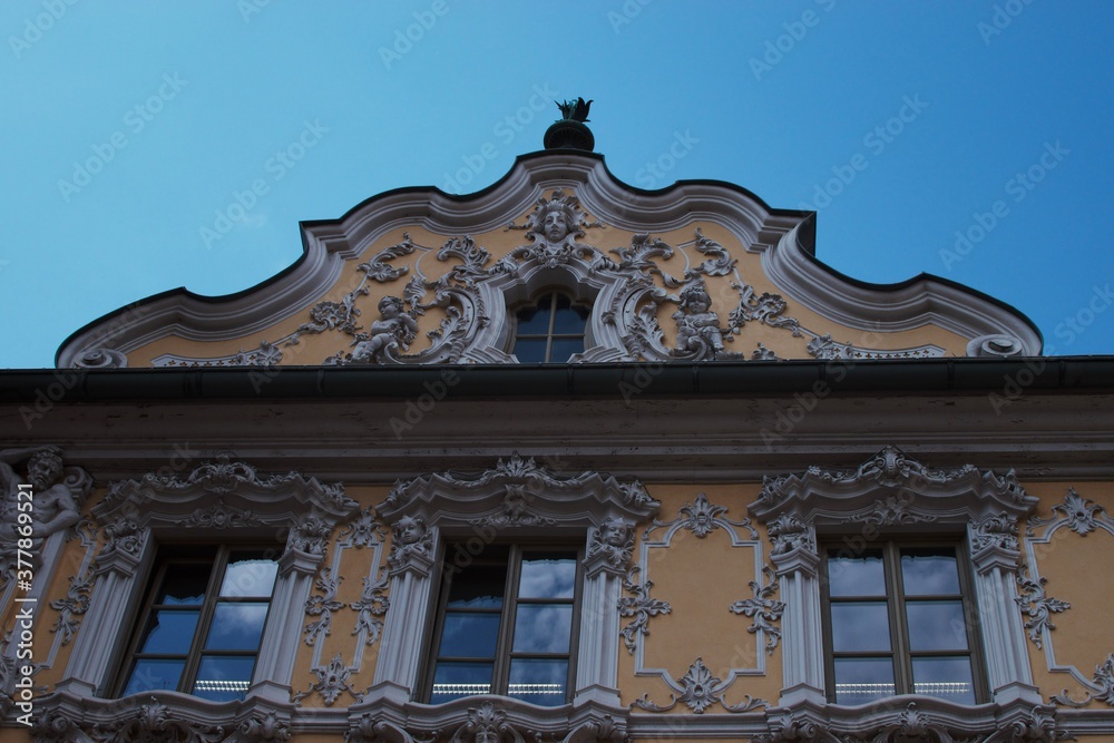 facade of a building würzburg