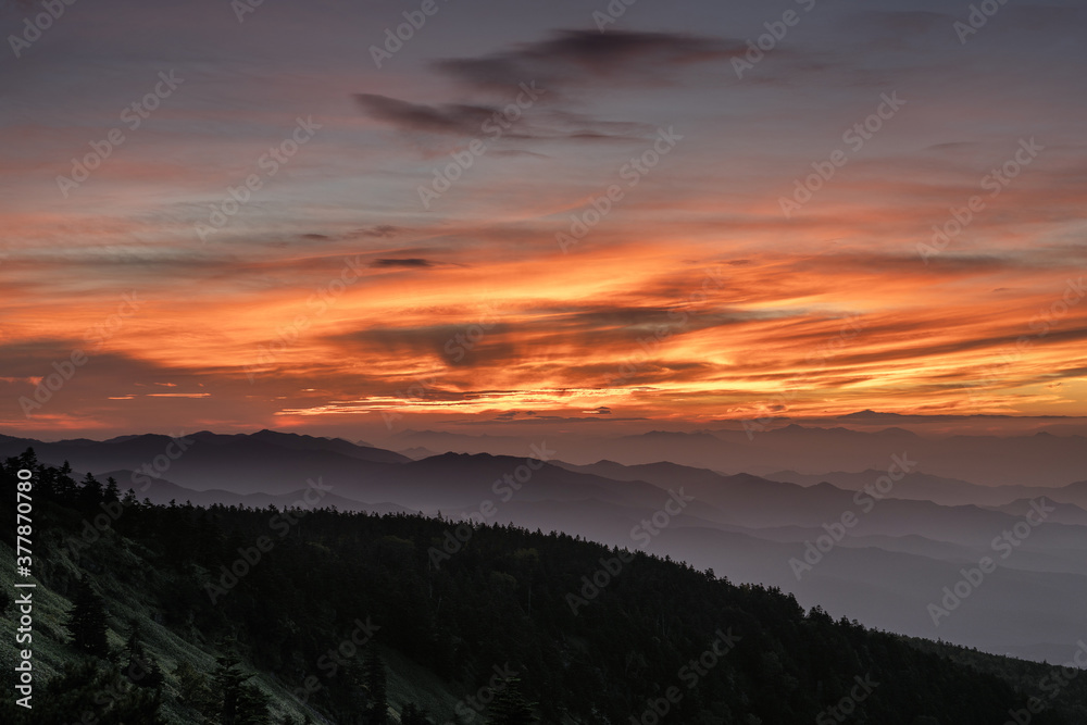 Obraz premium 渋峠の朝