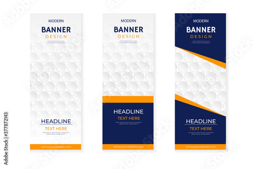 banner design templates, vertical, abstract background, pull up design, modern x-banner, rectangle size.