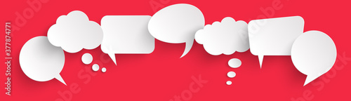 sticker speech bubbles with shadow