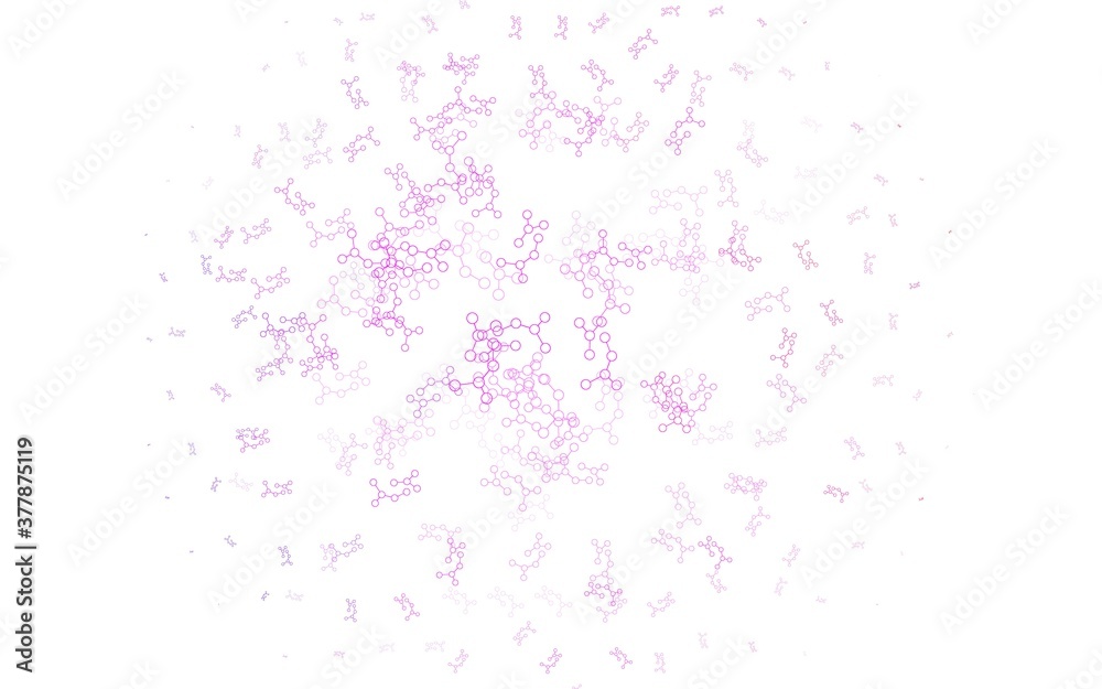 Light Purple, Pink vector background with forms of artificial intelligence. Light Purple, Pink vector background with forms of artificial intelligence.