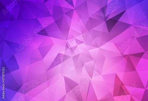 Light Purple, Pink vector abstract polygonal background.