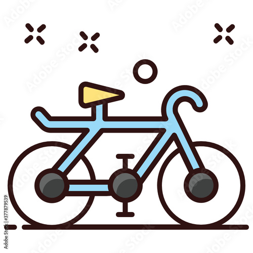 
Cycle icon design, pedal bike in modern editable style 
