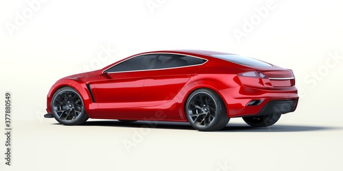 3D rendering of a brand-less generic car © Andrus Ciprian