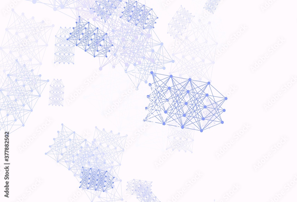 Fototapeta premium Light Purple vector texture with artificial intelligence concept.