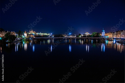 night view of the city