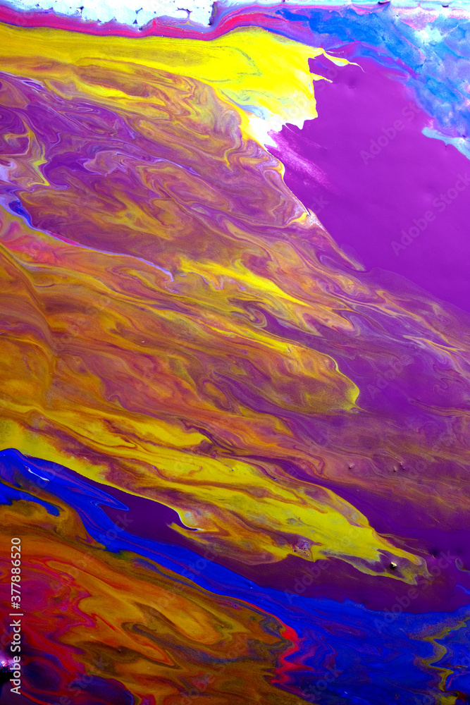 Acrylic paint pouring background, Luxury colors.