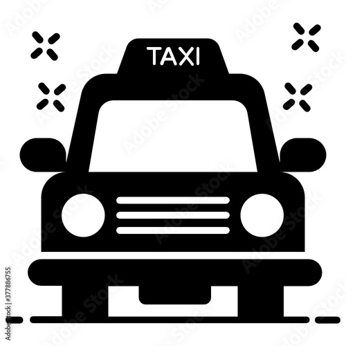 
Taxi icon design, local transport 
