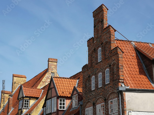 Typical brickwork houses in the ancient town of Luebeck © Marcel