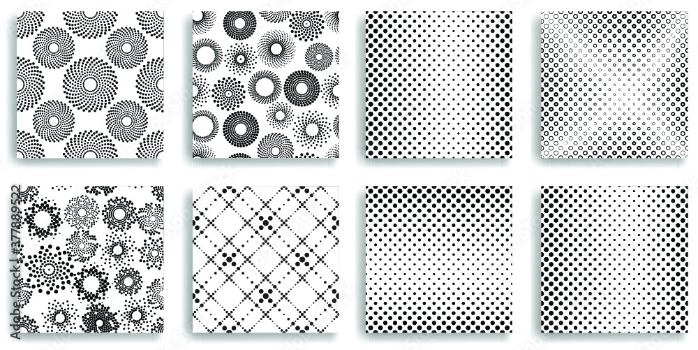 Abstract Brochures. Dots Background. Vector