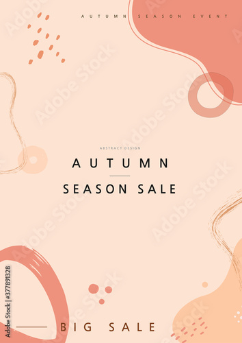 Geometrical Patterns for WebDesign. Autumn shopping eventillustration. Banner.
 photo