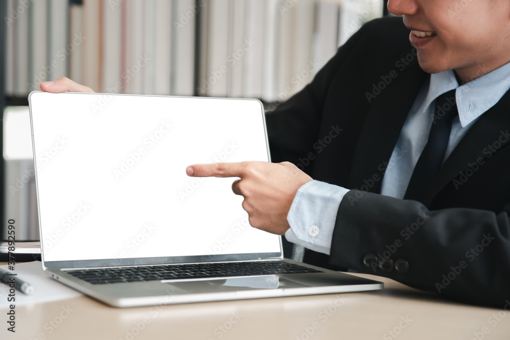 Mockup image blank screen laptop computer for your advertising text message. Mockup image blank screen laptop computer for your advertising text message.