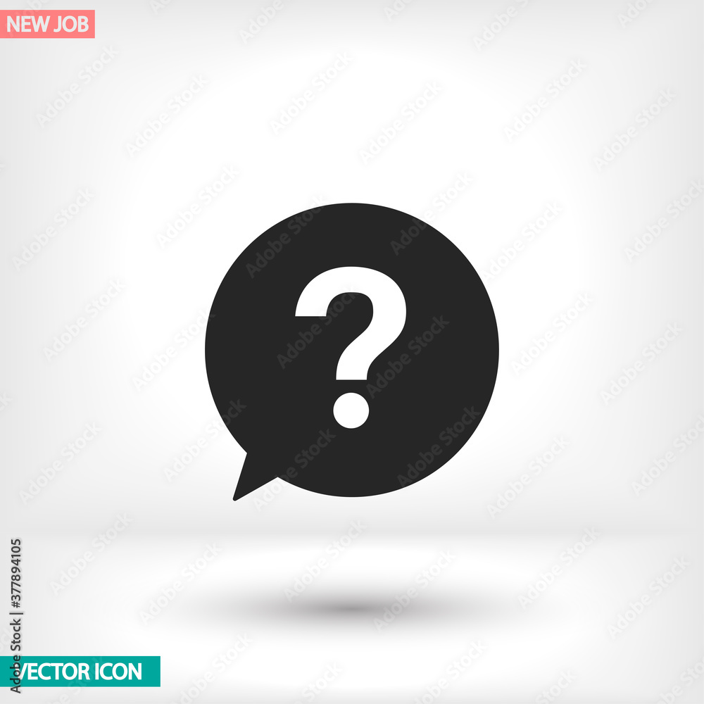 Question vector icon , lorem ipsum Flat design Question vector icon , lorem ipsum Flat design