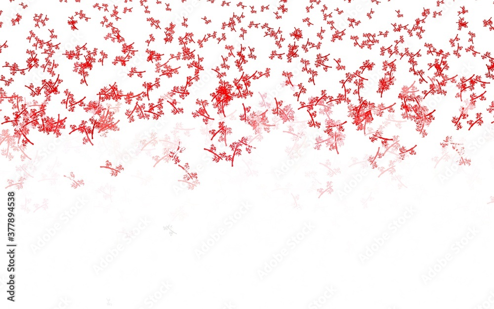 Light Pink vector elegant background with branches.