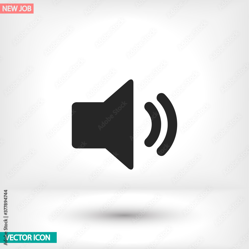 Speaker vector icon , lorem ipsum Flat design Speaker vector icon , lorem ipsum Flat design