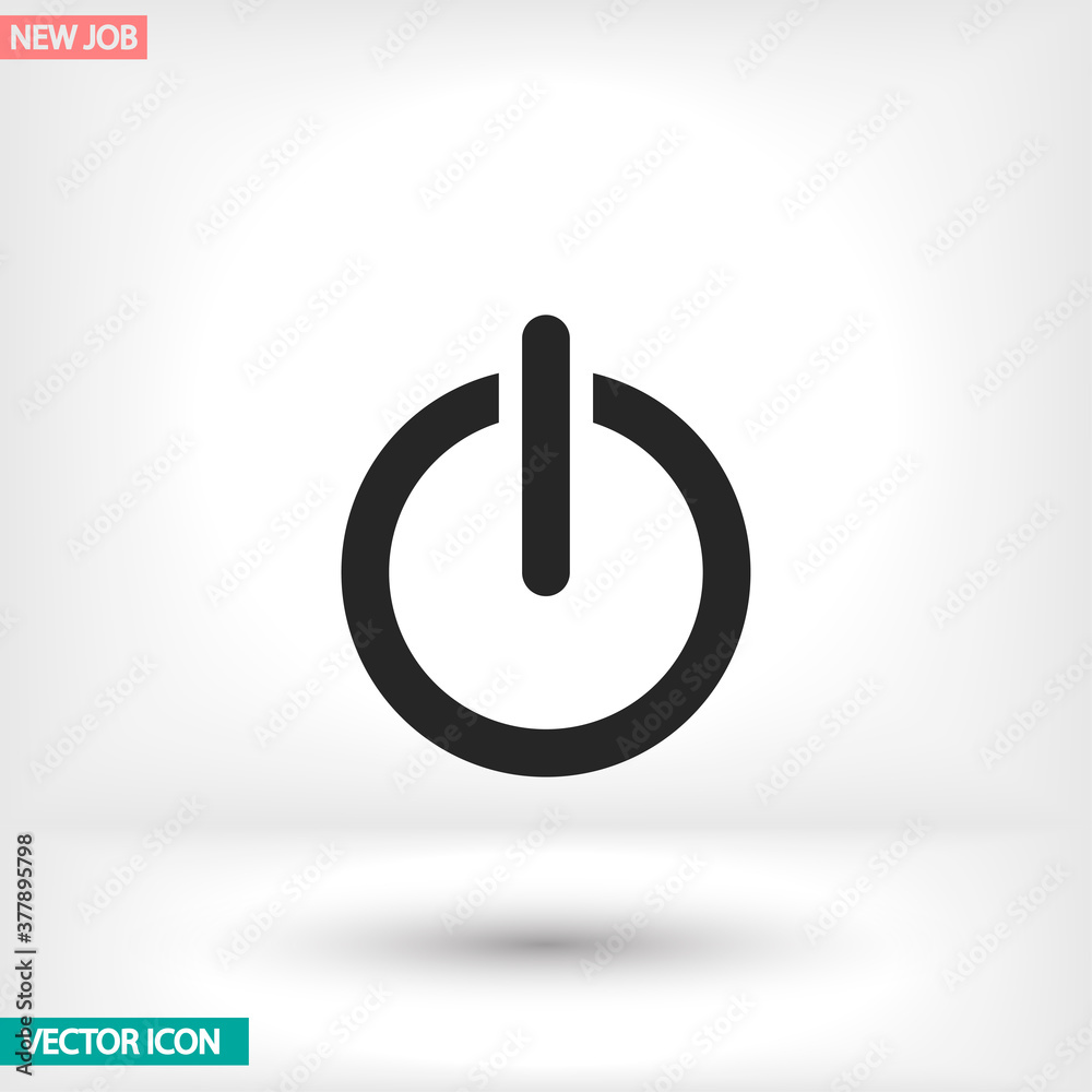 On off vector icon , lorem ipsum Flat design On off vector icon , lorem ipsum Flat design