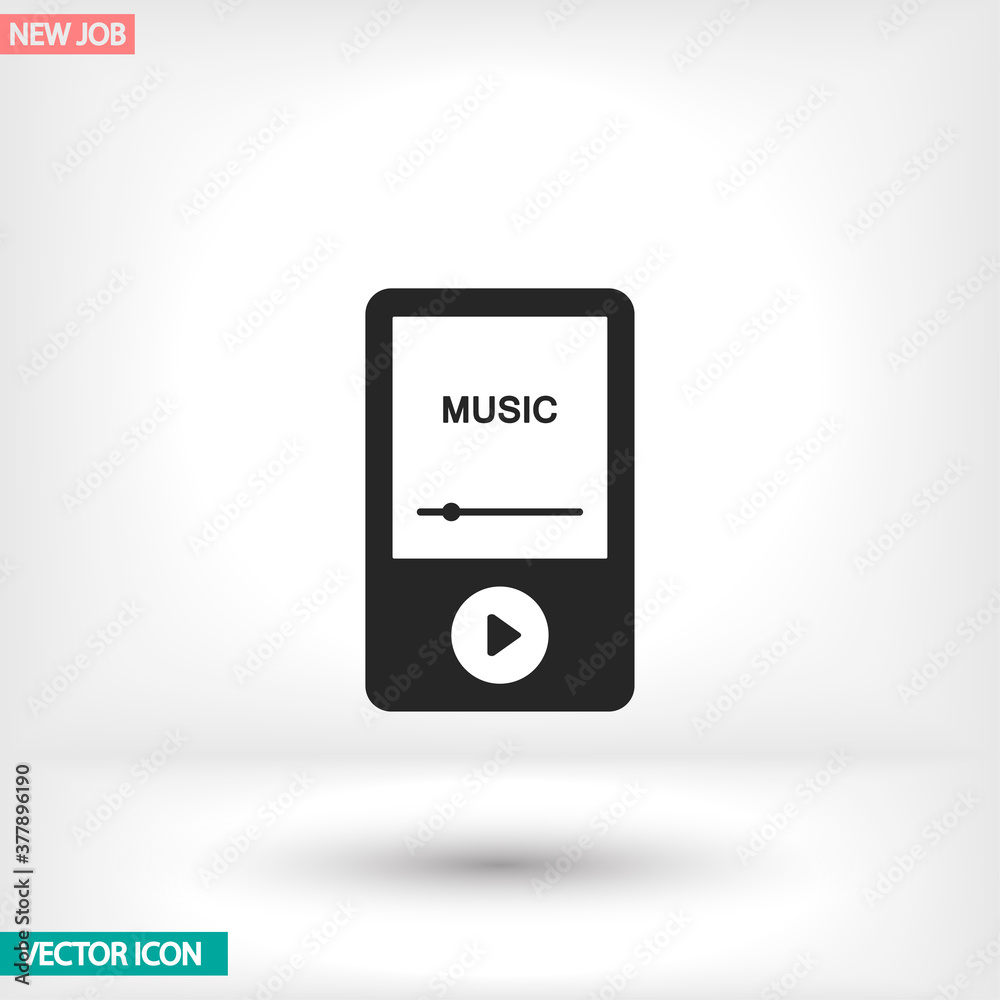 Player vector icon , lorem ipsum Flat design Player vector icon , lorem ipsum Flat design
