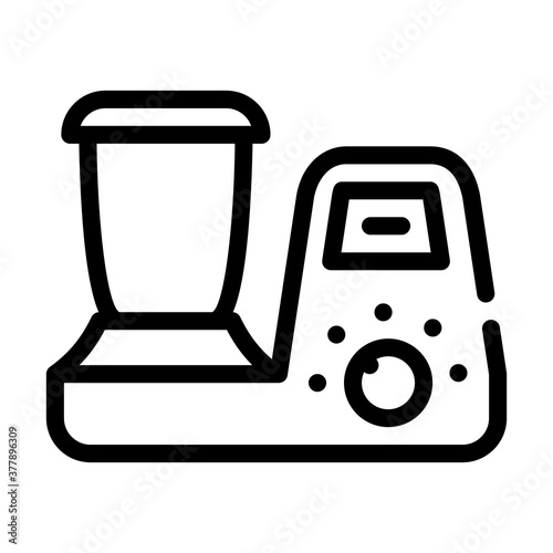 food processor line icon vector symbol illustration