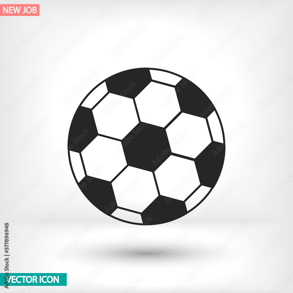 Soccer ball vector icon , lorem ipsum Flat design Soccer ball vector icon , lorem ipsum Flat design