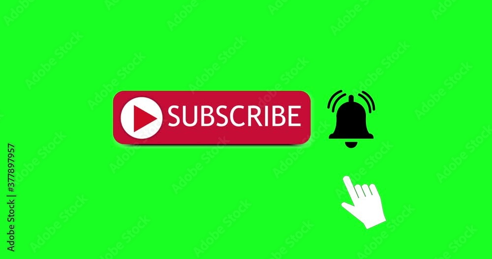Subscribe button and Black bell. Social media web button,like,video,online,newsletter.