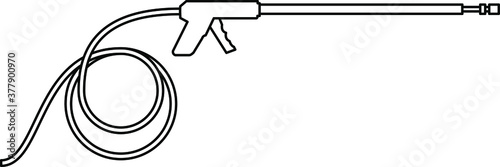 pressure washer gun icon , vector