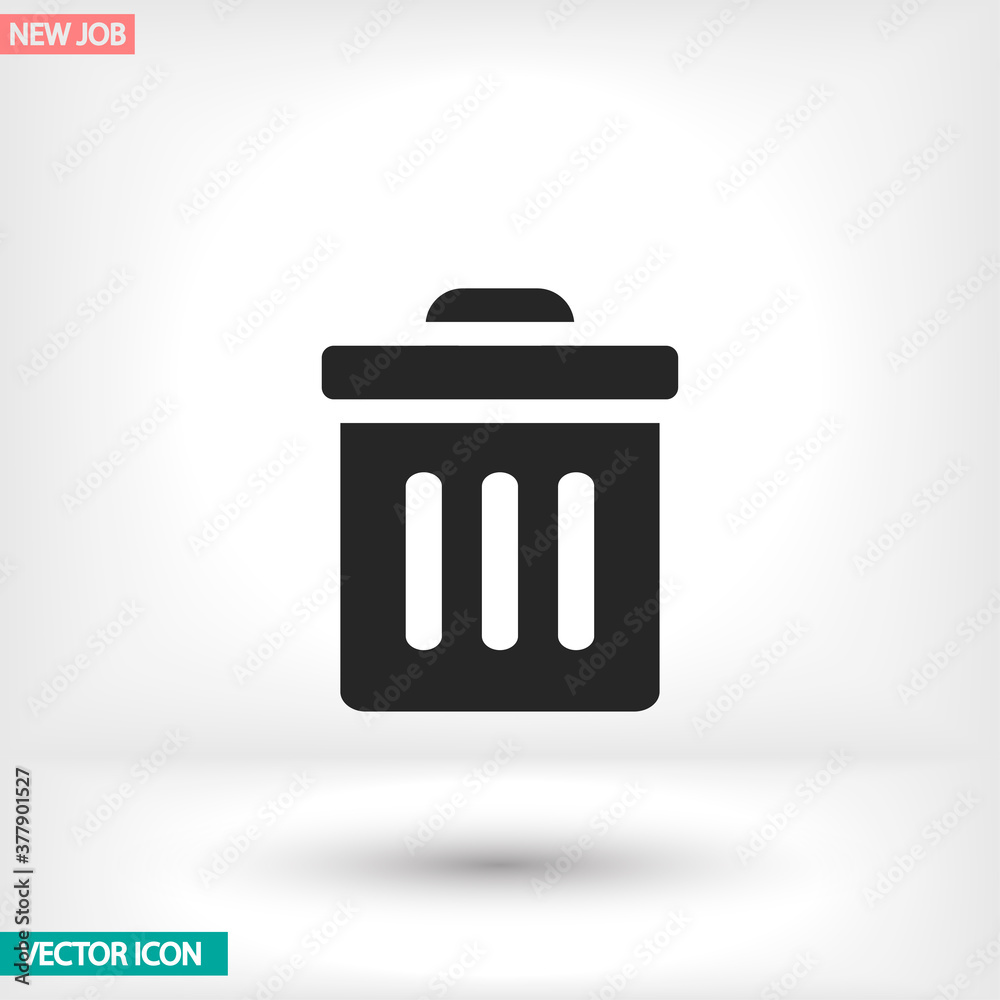 Trash vector icon , lorem ipsum Flat design Trash vector icon , lorem ipsum Flat design