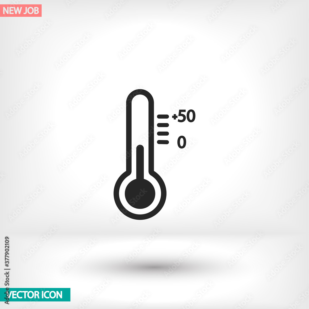 Thermometer vector icon , lorem ipsum Flat design Thermometer vector icon , lorem ipsum Flat design