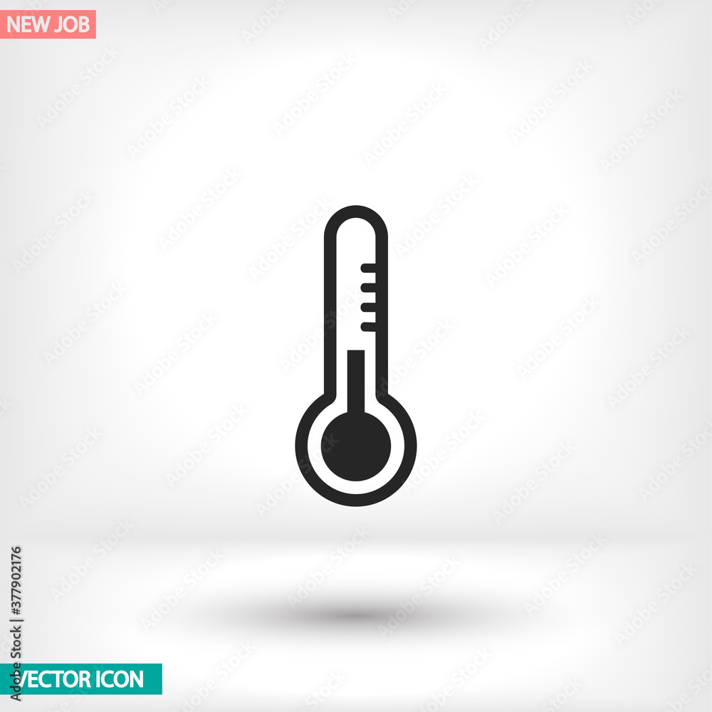 Thermometer vector icon , lorem ipsum Flat design Thermometer vector icon , lorem ipsum Flat design