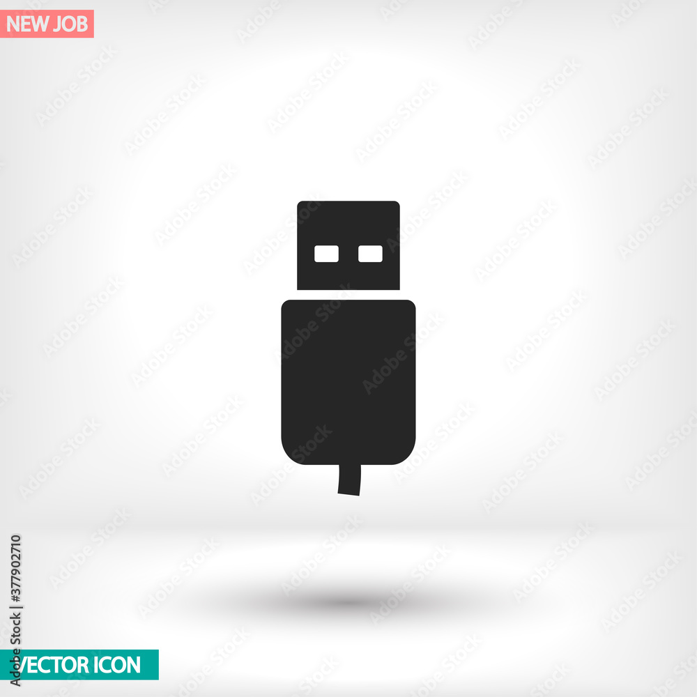 Flash drive vector icon , lorem ipsum Flat design Flash drive vector icon , lorem ipsum Flat design