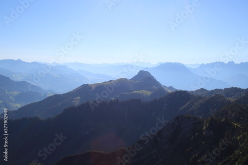 Panorama Ansicht Alpen in Deutschland 