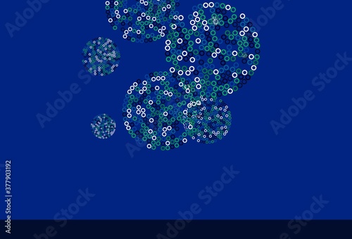 Light Blue, Green vector backdrop with dots.