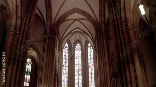 Protestant Church Interior Architectural Details