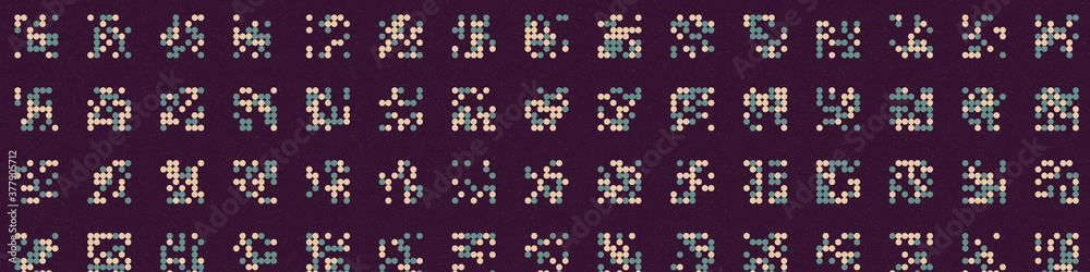 Abstract Color Halftone Dots generative art background illustration Abstract Color Halftone Dots generative art background illustration