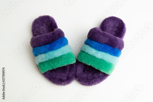 soft colored slippers