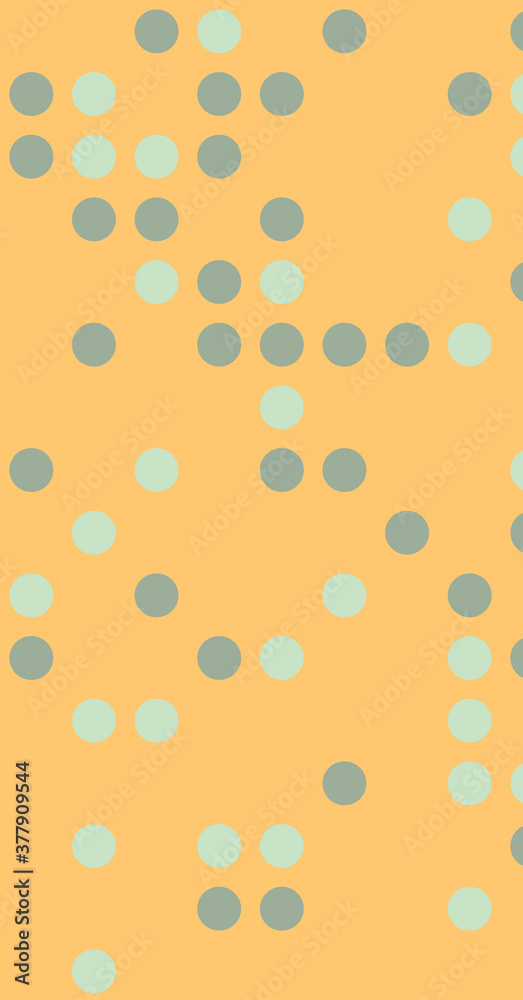 Abstract Color Halftone Dots generative art background illustration