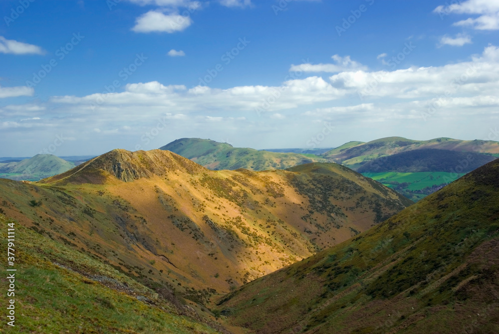 Scenic Landscape Rift Valley Long Mynd Shropshire England UK Scenic Landscape Rift Valley Long Mynd Shropshire England UK